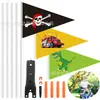 Mastros de bandeira, faixas refletivas para bicicletas, mountain bikes, ônibus e quadriciclos