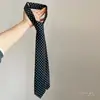 ¡Gran textura! Corbata de Lunares Negros, Retro, Elegante, Moderna, Versátil, de Nicho, Elegante Accesorio para Camisa, Bufanda, Lazo para la Cintura