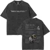 [Lavado Transfronterizo] Camiseta Lavada Glory Moda de Verano para Hombres y Mujeres Cruz