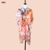 Cardigan Fino Feminino de Verão Roupas de Proteção Solar Elegante Doce Estampado Xale de Cetim Algodão e Linho Viagem à Beira-Mar Toalha de Praia Lote