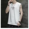 2023 American Retro Printed T-Shirt Sleeveless Vest Masculino Summer Top