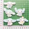 Accesorios de resina con dibujos animados de perro Yugui, banda para el cabello hecha a mano, accesorios de bricolaje, horquillas, tocados, pegatinas para refrigerador, material de joyería
