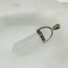 Pendente de Pedra de Cristal de Jade Natural Hexagonal de Ponta Dupla para Colar Brincos DIY Atacado Moda Europeia e Americana Estilo Tendência