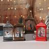 Luz Noturna de Natal Decoração de Interior para Idosos, Boneco de Neve e Rena, Lanterna de Vento de Neve com Bolsa, Decoração de Mesa, Presente de Natal