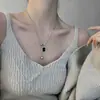 Collar de Suéter de Obsidiana para Mujer Lujo Ligero Nicho Diseño Superior Cadena de Suéter con Costuras 2022 Nuevos Accesorios de Moda