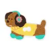 Parches Bordados de Perro Salchicha de Toalla en Stock, Parches Bordados de Gato y Perro de Dibujos Animados, Parches Decorativos para Accesorios de Ropa Transfronterizos