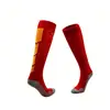 Meias Masculinas de Cano Alto Personalizadas com Fundo de Toalha Espesso, Pontos de Borracha Antiderrapantes, Meias Esportivas, Meias de Basquete de Comprimento Médio, Meias de Compressão para Futebol