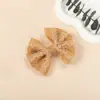 Joyería para la cabeza para niños japoneses y coreanos, pinza para el pelo con lazo de encaje, no daña el pelo del bebé, pinza lateral para niñas, clip para coleta, al por mayor