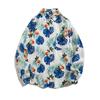 Camisa Vintage de Estilo Hong Kong con Pintura al Óleo Floral Completa para Hombre y Mujer, Retro Guapo y Versátil Suelto para Pareja Chaqueta de Camisa de Manga Larga