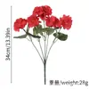Flor de Begonia Más Vendida en Amazon Flor Artificial Decoración de Escenario de Boda Hortensia Flor Falsa Fabricante Venta al por Mayor