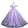 Elegante Color Morado Gasa 2026 Nuevo Estilo Temperamento Un Hombro Solo Vocal Arte Examen Actuación Reunión Anual Anfitrión Vestido Formal