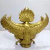 Estatua de latón Lei Zhenzi, decoración de pájaro Dapeng de alas doradas, artesanías para decoración del hogar y la sala de estar.