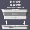 Cubo Rectangular Plano Plegable para Mopa para Uso Doméstico, Cubo para Lavar Mopa, Cubo Exprimidor de Agua, Cubo Individual para Lavado de Autos, Cubeta para Mopa