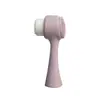 Cepillo Facial Limpiador de Doble Cara, Cepillo de Silicona con Cerdas Suaves, Cepillo Facial Limpiador Manual, Cepillo Facial Doble Cara para Maquillaje con Masaje