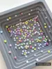 Mini Flor Colorida de Cinco Pétalas Joias para Nail Art Tamanho Misto Flor Ovo Estéreo Resina Diamante para Unha Decoração Atacado