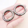 Anillo de Apertura de Resorte de 20-35 mm, Llavero de Anillo de Resorte Universal Redondo, Accesorios para Joyería DIY al por Mayor