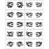 Canto dos Olhos Borboleta Europeu e Americano Sexy Feminino Festa à Fantasia Beleza Maquiagem Maquiagem para Olhos Adesivo de Tatuagem Temporária