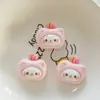 Accesorios de resina de frutas de dibujos animados hechos a mano pegamento de crema accesorios DIY agujero para pasador de pelo accesorios para zapatos durian