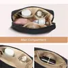 Bolsa de Cosméticos de Algodón con Rejillas en Forma de Diamante Personalizadas con Patrón Vertical y Logo Bordado Bolso de Mano de Terciopelo Pequeño Bolso de Cosméticos Floral
