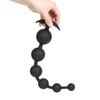 C561 Dispositivo de Masturbação com Contas Anais para Homens, Massageador Anal para Mulheres, Plug Anal de Silicone com Contas para Uso Externo, Diversão Adulta