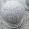 Parada de Coche Bola de Piedra Granito Bola de Piedra Anticolisión Bola Redonda Fabricante Cuadrado Parada de Vehículo Adorno Bolardo de Piedra Aislamiento Comunitario Bolardo de Piedra Bola de Bloqueo de Carretera