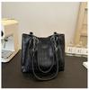Bolso de gran capacidad para mujer 2024 nuevo bolso de hombro con textura personalizado moda ins popular este año bolso tote para ir al trabajo