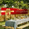 Bandeiras de Natal Novas Transfronteiriças, Painel de Decoração para Festa de Feriado, Tecido para Pendurar no Jardim, Bandeiras Coloridas, Feito Sob Medida