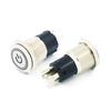 Fonte de Alimentação Chaveada com Botão de Aço Inoxidável Metal 12/16/19mm Auto-Travante Reset à Prova d'Água com Luz Interruptor de Luz de Nevoeiro para Carro
