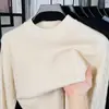 Suéter Masculino de Lã Mesclada Gola Alta Meia Ponto Trançado 2026 Outono/Inverno Novo Estilo Anti-Pilling Espessado Quente Tricô Suéter Masculino