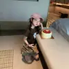 Conjunto de Ropa para Niña 2026 Nuevo Verano Ropa Infantil Casual Camiseta de Manga Corta con Estampado de Perro y Falda Conjunto de Dos Piezas