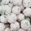 Borlas de Perla Rosa de Alta Resistencia, Bolas Florales, Cuentas con Agujero Recto, Accesorios para Bolígrafos Portátiles DIY, Cadenas para Teléfono Móvil, Llaveros