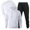 2026 Nova Moda Casual Esportiva Conjunto de Três Peças Unissex para Outono/Inverno: Moletom Soltinho e Calça de Moletom com Mangas Longas