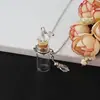 Botellas de Vidrio de Stock Listo del Fabricante, Botellas de Deseos, Botellas para Cabello Fetal, Botellas de Vidrio para Perfume Colgante, Botellas de Vidrio para Aceites Esenciales de Aromaterapia para Collar