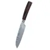 Faca de chef estilo ocidental transfronteiriça, cutelo, faca Santoku, faca de chef em aço Damasco, conjunto de facas de cozinha para uso doméstico