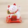 Gato da Sorte Acenando com a Mão Enfeites para Carro Gato da Sorte Acenando com Energia Solar Boneco Gato da Sorte Máquina Presentes para Assar Bolos Fornecimento Transfronteiriço
