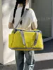 Nuevo modelo de bolsa de viaje con separación de seco y húmedo para viajes largos y cortos, bolsa de equipaje de gran capacidad, bolsa deportiva para gimnasio de bloqueo de color