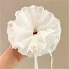 Goma para el pelo dulce floral estilo bosque para mujer, coleta suave y de alta gama estilo coreano, cuerda grande para el pelo, accesorio para el pelo de Ins, accesorio para la cabeza
