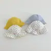 Chapéu de Pescador Doce Floral Estilo Coreano para Crianças, Chapéu de Sol Reversível Fofo para Meninas Bebês, Chapéu Balde Versátil para Uso ao Ar Livre