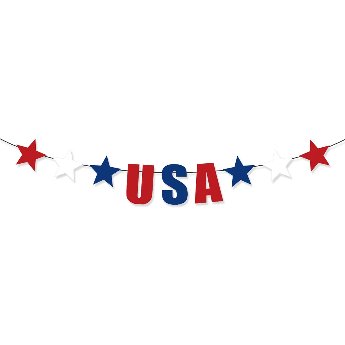USA五角星拉旗
