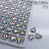 Acessórios de diamante para unhas diamante de fundo pontiagudo formato especial diamante K9 coração torto Rede Social novo cristal de vidro brilhante decorações de diamante para unhas de amor