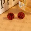 Brincos Personalizados de Futebol, Basquete, Rugby para Mulheres, Brincos Criativos de Acrílico, Brincos para Eventos Esportivos