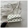 Bolsa Casual de Bolinhas Feminina 2026 Nova Tendência Verão Toque de Luxo Bolsa Pequena de Ombro Transversal Moda Popular Bolsa Quadrada Pequena