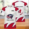 Transfronterizo 2024 explosiones AliExpress wish Amazon nuevo impresión digital 3D NHL playera tipo polo corta comercio exterior