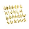 Moda Europeia e Americana Temperamento Acessórios de Joalheria Transfronteiriça Colar de Aço Inoxidável Banhado a Ouro 18K 26 Pingentes de Alfabeto Inglês
