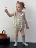 Nuevo Estilo de Verano de Jenny, Mameluco tipo fular para Bebés y Niños Pequeños, Mono sin Mangas Floral Vintage, Traje Delgado para Gatear