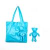 Bolsa de Compras Plegable Creativa con Muñeco de Oso de Color Sólido Nueva Bolsa de Compras Plegable de Almacenamiento Bolsa de Compras Portátil de Gran Capacidad