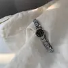 Reloj de Mujer de Acero Fino para Nicho con Esfera Pequeña, Reloj de Mujer Redondo de Cuarzo Simple Incrustado con Diamantes, Versátil para el Trabajo y Estudiantes