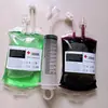 Bolsa de Sangue para Halloween Bolsa Dupla para Bebidas Suco de Frutas Pacote de Energia The Vampire Diaries Bolsa de Sangue DIY Bolsa de Infusão