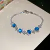 Pulsera Rectangular Europea y Americana Transfronteriza Incrustada con Circonitas, Moderna y Versátil, Adecuada para el Trabajo Diario, con un Diseño de Nicho Elegante y Exquisito, Pulsera de Gama Alta