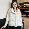 2026 Invierno Nuevo Chaleco de Algodón sin Mangas con Cuello Alto y Retazos para Mujer Chaleco Grueso Cálido Chaleco Superior Ropa para Mujer